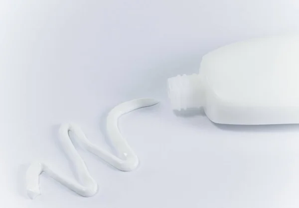 Cream White Bottle — Stock Photo, Image