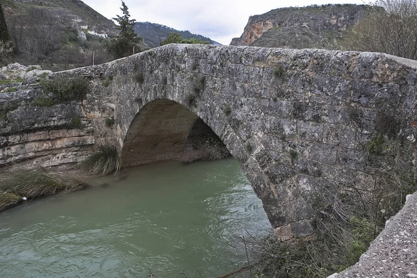 Γέφυρα Και Ρωμαϊκός Δρόμος Του Colomera Είναι Πολύ Καλή Κατάσταση — Φωτογραφία Αρχείου