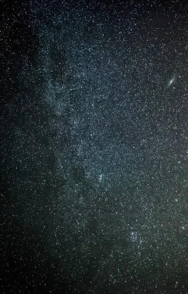 Розділ Чумацького Шляху Галактики Андромеди — стокове фото