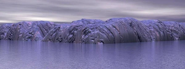 Icebergs Océano Paisaje Peculiar Antártida —  Fotos de Stock