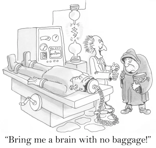 Bring Brain Baggage — Stock Photo, Image