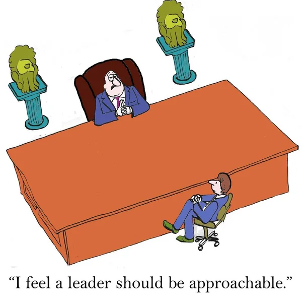 Creo Que Líder Debe Ser Accesible — Foto de Stock