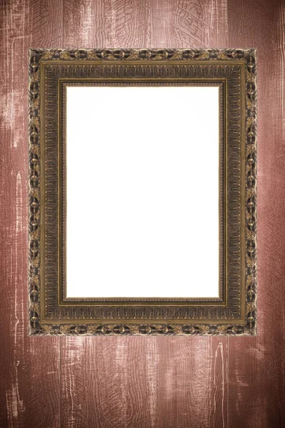 Photo Painting Frame Wooden Background — Stock Photo, Image