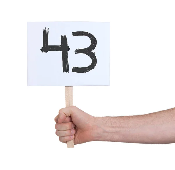 Sign Number Isolated White — Stock Photo, Image