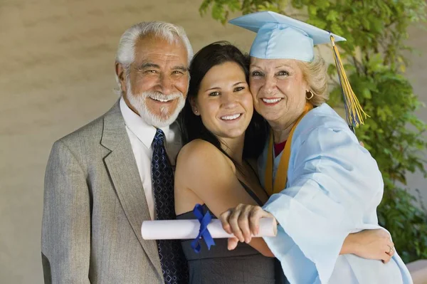 Senior Graduate Grandchild — Stock Photo, Image