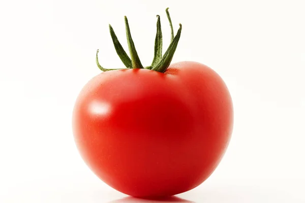 Primo Piano Pomodoro Rosso Sfondo Bianco — Foto Stock