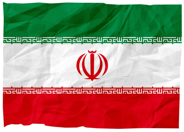 Die Nationalflagge Von Iran Asien — Stockfoto