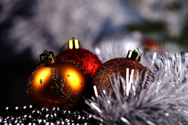 Karácsonyi Baubles Ajándék Háttér — Stock Fotó