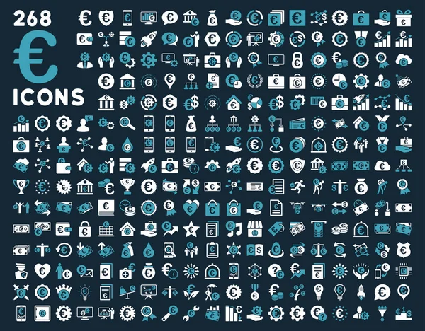 Les Icônes Des Outils Affaires Services Bancaires Basées Sur Symbole — Photo