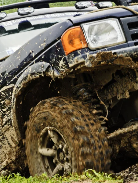 Detail Road Wheel Mud — Stock Photo, Image