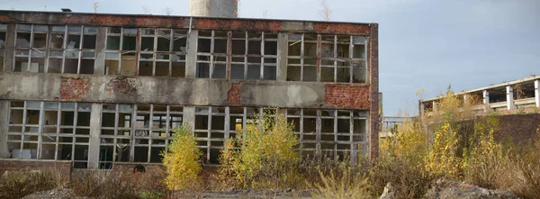 Ruinas Una Fábrica Industrial Muy Contaminada Serie Industrial — Foto de Stock