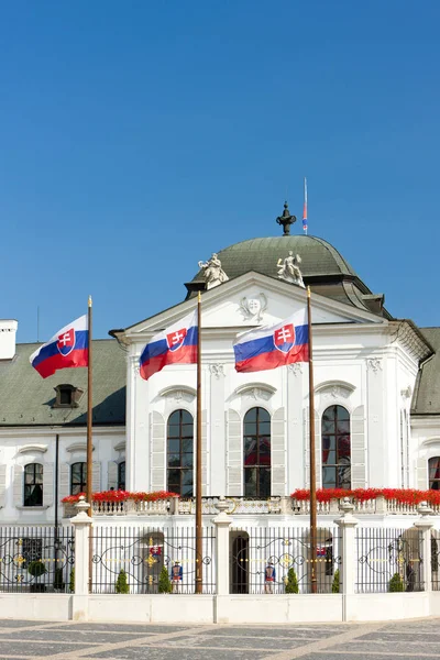 Elnöki Residence Grassalkovich Palota Pozsony Szlovákia — Stock Fotó