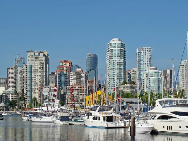 Vistas Centro Desde Granville Island Vancouver Canadá —  Fotos de Stock