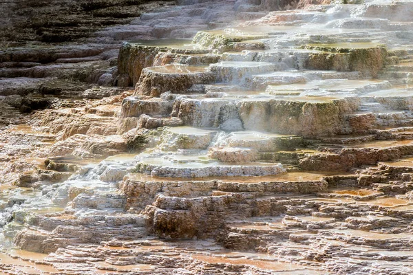 Vackra Mammoth Hot Springs — Stockfoto