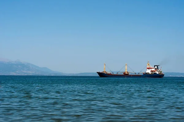 Big Industrial Cargo Ship Water — Stock Photo, Image