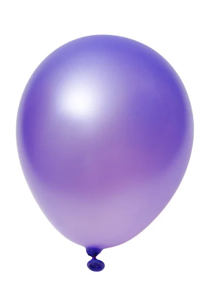 Violet Grote Ballon Geïsoleerd Een Witte Achtergrond Met Uitknippad — Stockfoto