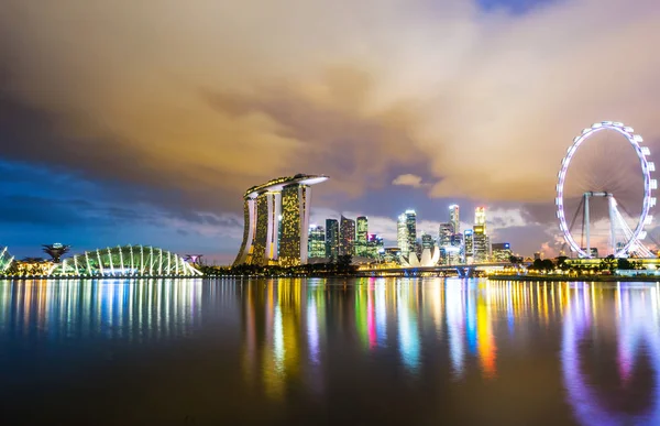 Singapur Gece Vakti — Stok fotoğraf