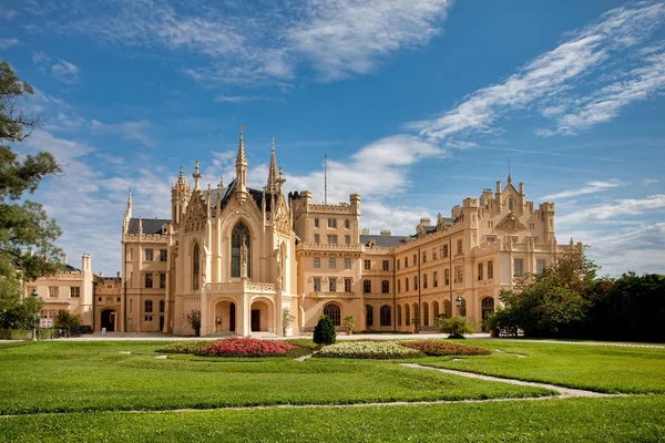 Famous Staat Chateau Lednice Unesco World Heritage Zuid Moravië Tsjechië — Stockfoto