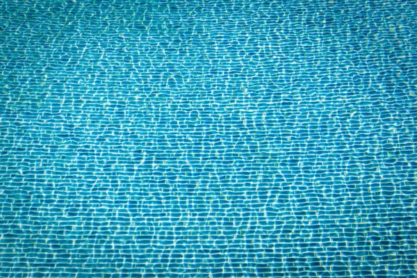 Фон Блакитної Мозаїки Візерунку Випадково Вирівнюється Блакитною Водою Басейном — стокове фото
