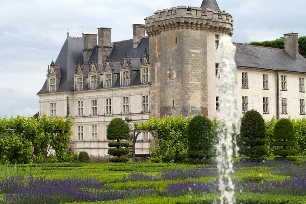 Tuinen Château Villandry Loirevallei Frankrijk — Stockfoto