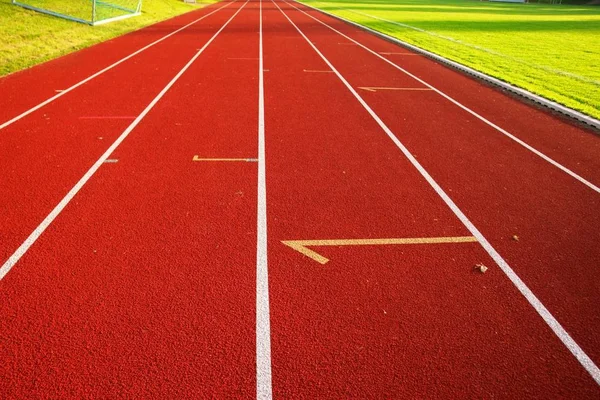 Pistas Corrida Prontas Para Jogos Olímpicos — Fotografia de Stock