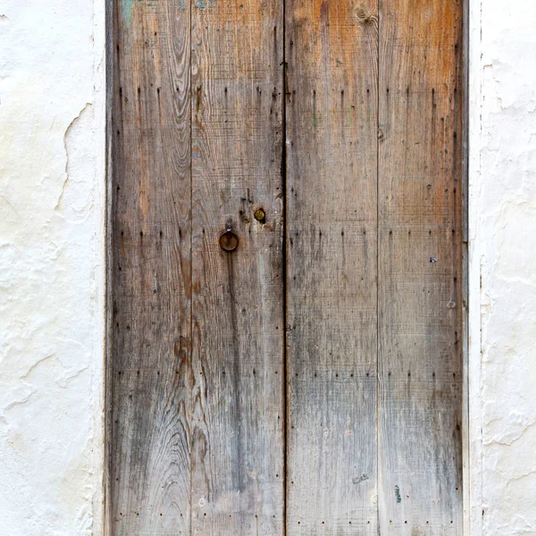 Olddoor Morocco África Ancien Parede Ornamentado Marrom — Fotografia de Stock
