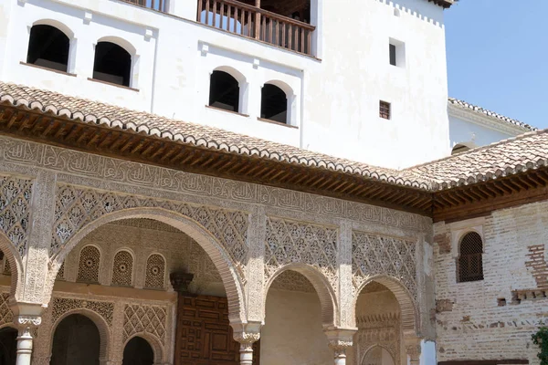 Palacio Alhambra Situado Granada España Maestro Arquitectura Islámica Musulmana Europa — Foto de Stock