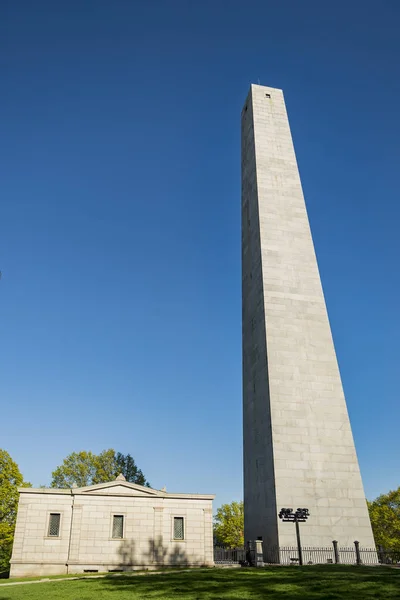 Bunker Hill Μνημείο Οχυρό Λόφο Στην Τσάρλσταουν Βοστώνη Μασαχουσέτη — Φωτογραφία Αρχείου