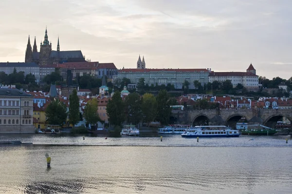 Vista Famoso Castelo Praga — Fotografia de Stock