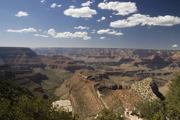 著名的大峡谷国家公园在美国亚利桑那横向视图 — 图库照片