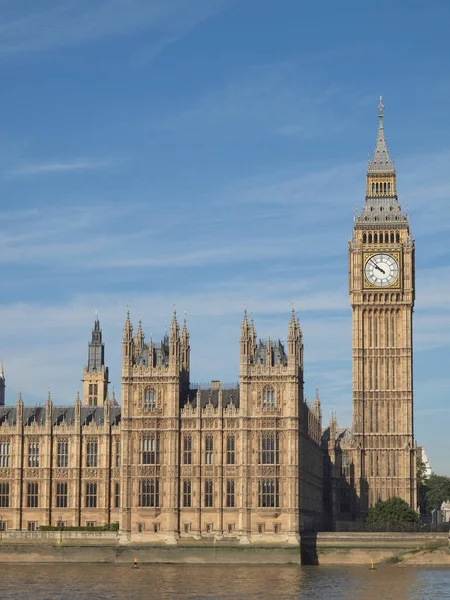 Huizen Van Het Parlement Westminster Palace Londen Gotische Architectuur — Stockfoto
