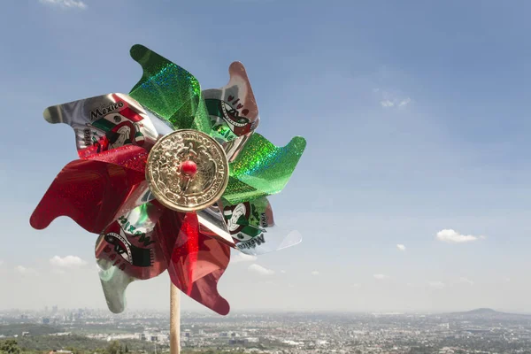 Mémorial Mexicain Rehilete Septembre Arrière Plan Peut Apprécier Vallée Mexique — Photo