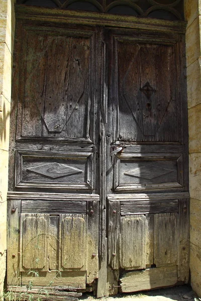Porta Entrada Para Abandonada Quinta Francesa — Fotografia de Stock