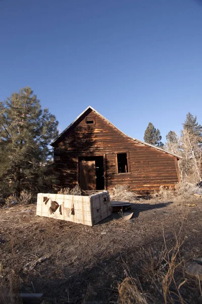 Antiguo Granero Abandonado Cabaña Bosque — Foto de Stock