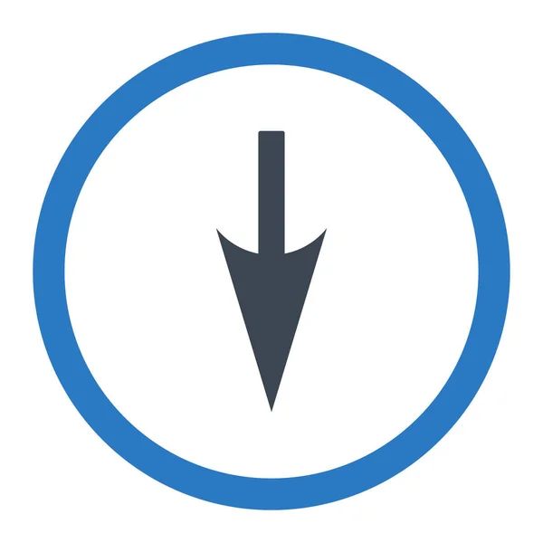 Sharp Arrow Raster Icon Este Símbolo Plano Redondeado Dibuja Con —  Fotos de Stock