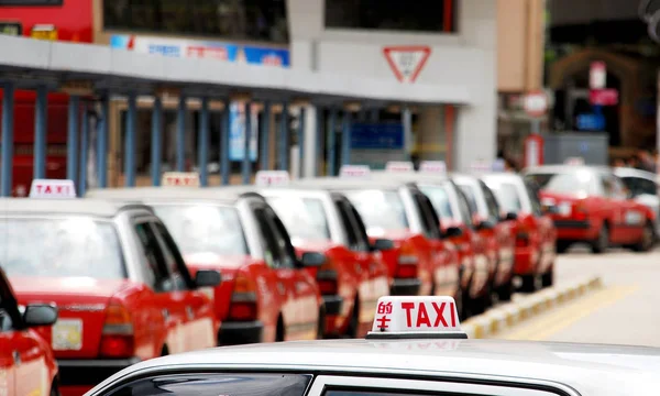 Hong Kong Taxi Vehículos —  Fotos de Stock