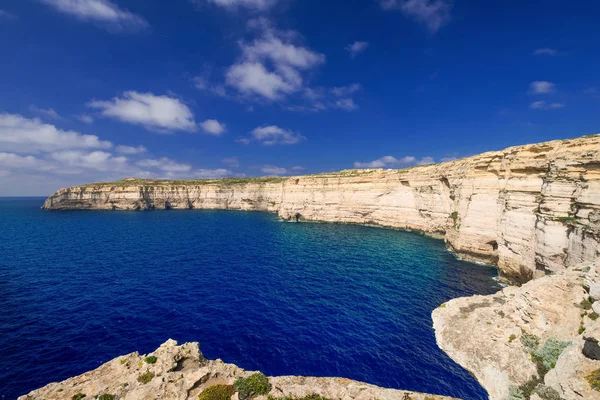 Línea Costera Cerca Azure Window Gozo Island Malta —  Fotos de Stock