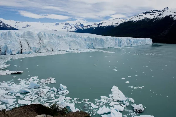 Vista Uno Los Frentes Del Glaciar Perito Moreno Parque Nacional — Foto de Stock