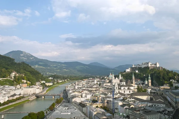 Salisburgo Quarta Città Più Grande Dell Austria Fiume Salzach — Foto Stock