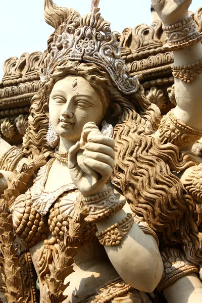 Scultura Durga Fare Vicino — Foto Stock