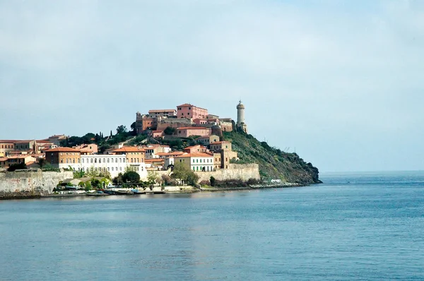 Una Panoramica Portoferraio Dal Mare — Foto Stock