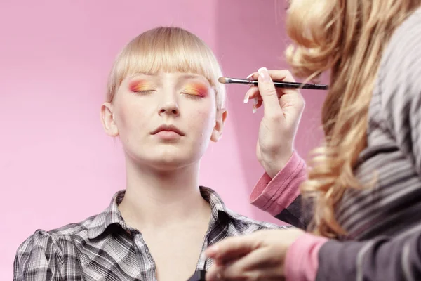Serie Estudio Maquillaje Moda — Foto de Stock