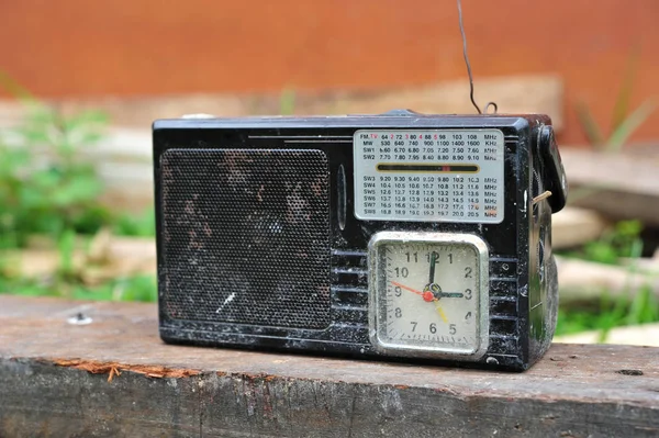 Primer Plano Una Radio Vintage —  Fotos de Stock
