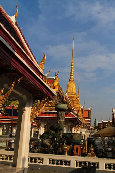 Templo Wat Phra Kaeo Área Grande Palácio Uma Das Principais — Fotografia de Stock