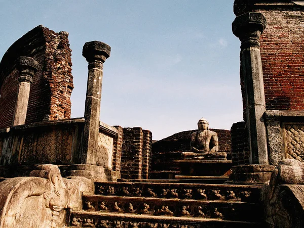 Watadage Polonnaruwa Sri Lanka Siglo Xii Forma Estilo Único Sri — Foto de Stock