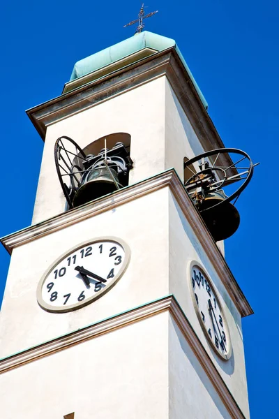 Antien Torre Relógio Itália Europa Pedra Velha Sino — Fotografia de Stock