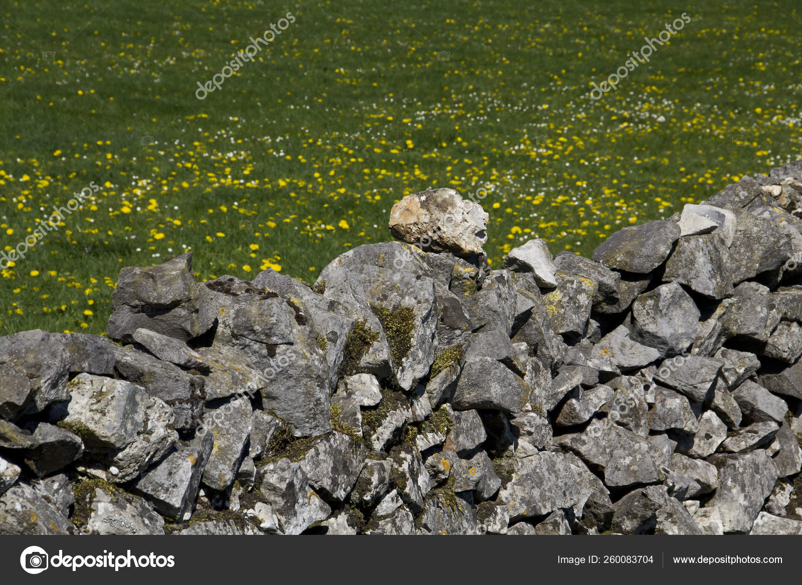 High Moors Castleton Peak District Manmade Work Art Stock Photo