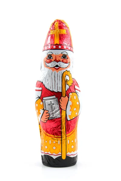 Chocolade Sinterklaas Snoep Voor Een Tradiotional Evenement Nederland Witte Achtergrond — Stockfoto