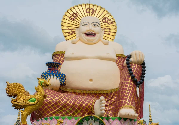 Estátua Área Big Buddha Wat Plai Laem Koh Samui Tailândia — Fotografia de Stock