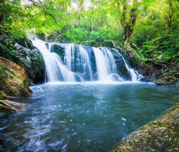 Queda Água Chet Khot Nível Saraburi Tailândia — Fotografia de Stock